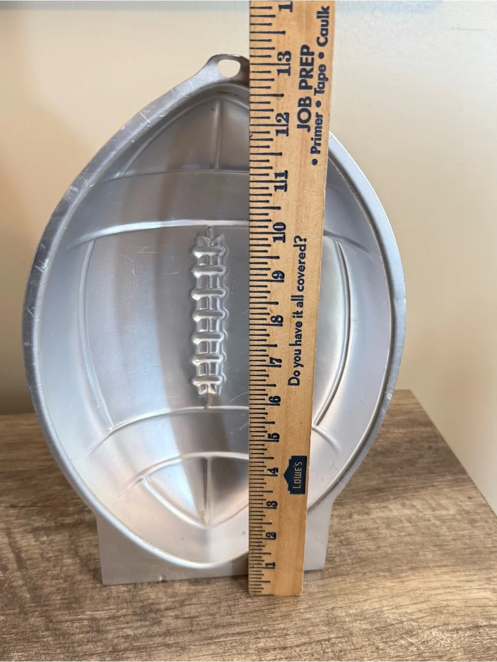 Vintage 1990 Wilton Football Aluminum Cake Pan Model 2105-6504 Party